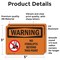 Signmission No Forklifts Beyond This Point With Symbol, 5 in W x Rectangle, Vinyl Decal OS-2PACK-WS-D-35-L-12268 - alternate 2